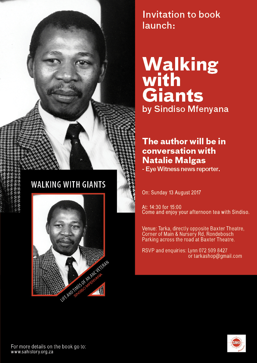 Walking with /giants Book launch Invitation